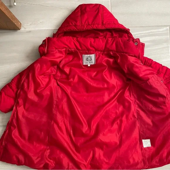 Red Down Parka Puffer - Picture 7 of 11